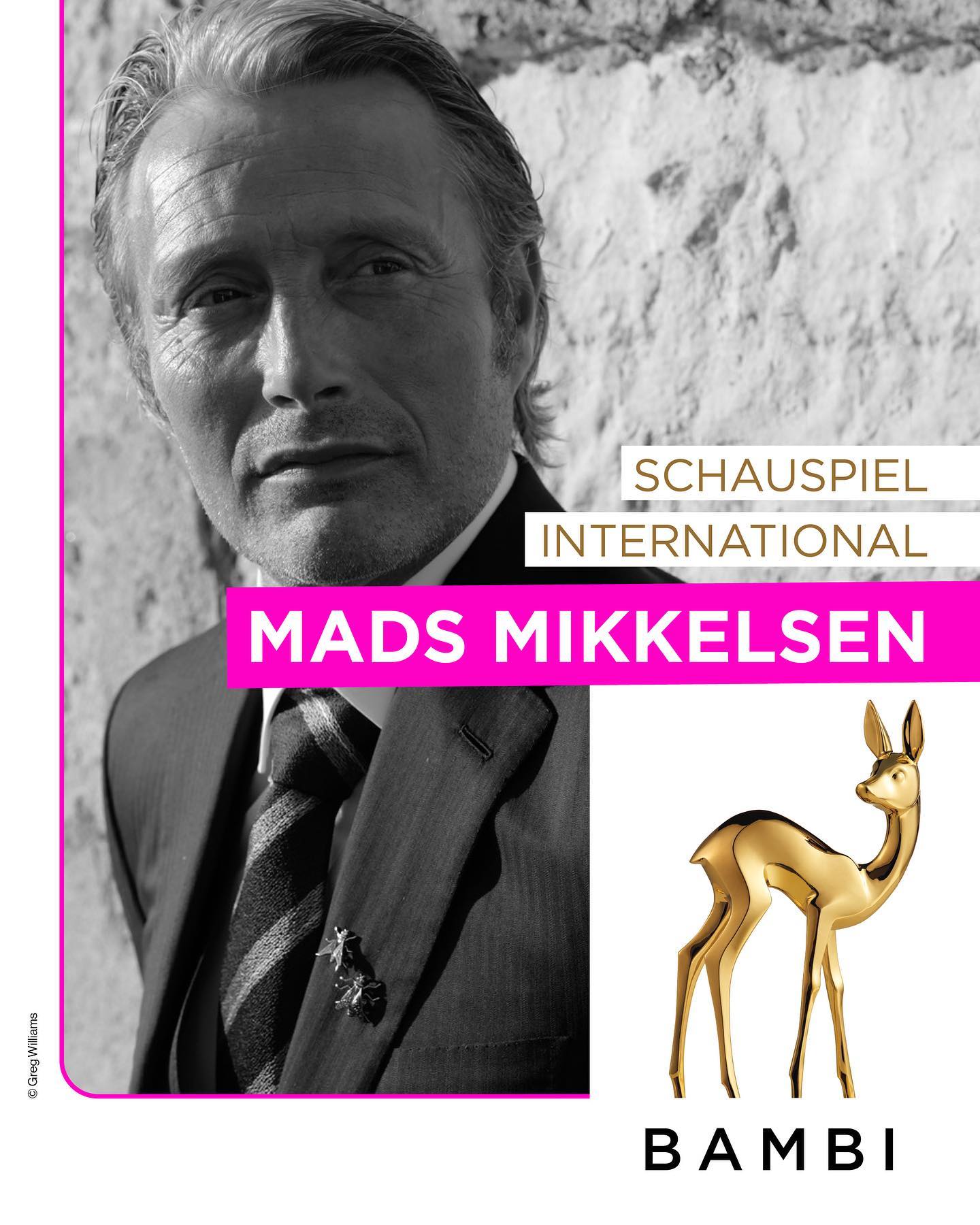 Mads Mikkelsen Bambi Award announcement